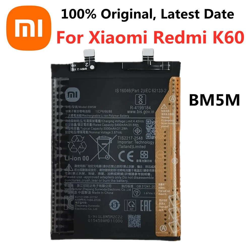 مصدر موثوق لبطارية BM5M الأصلية لجهاز Xiaomi Redmi K60 بسعة 5500 مللي أمبير – تجربة حقيقية من مستخدم مُحترف