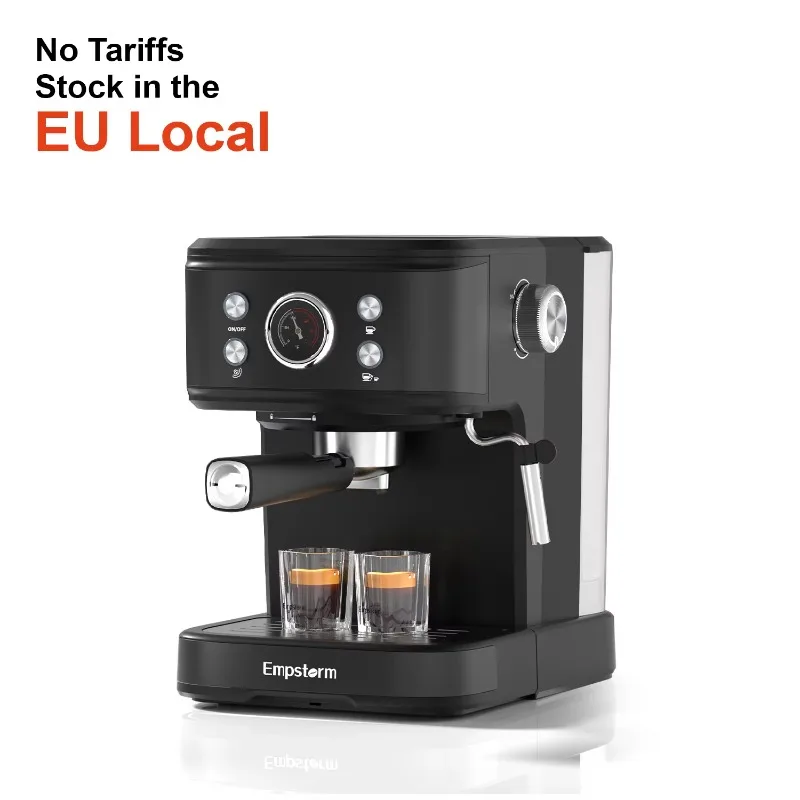 Semi-Auto Espresso Coffee Machine with Milk Frother Makes Perfect Latte & Cappuccino for Home Hotel Office Use