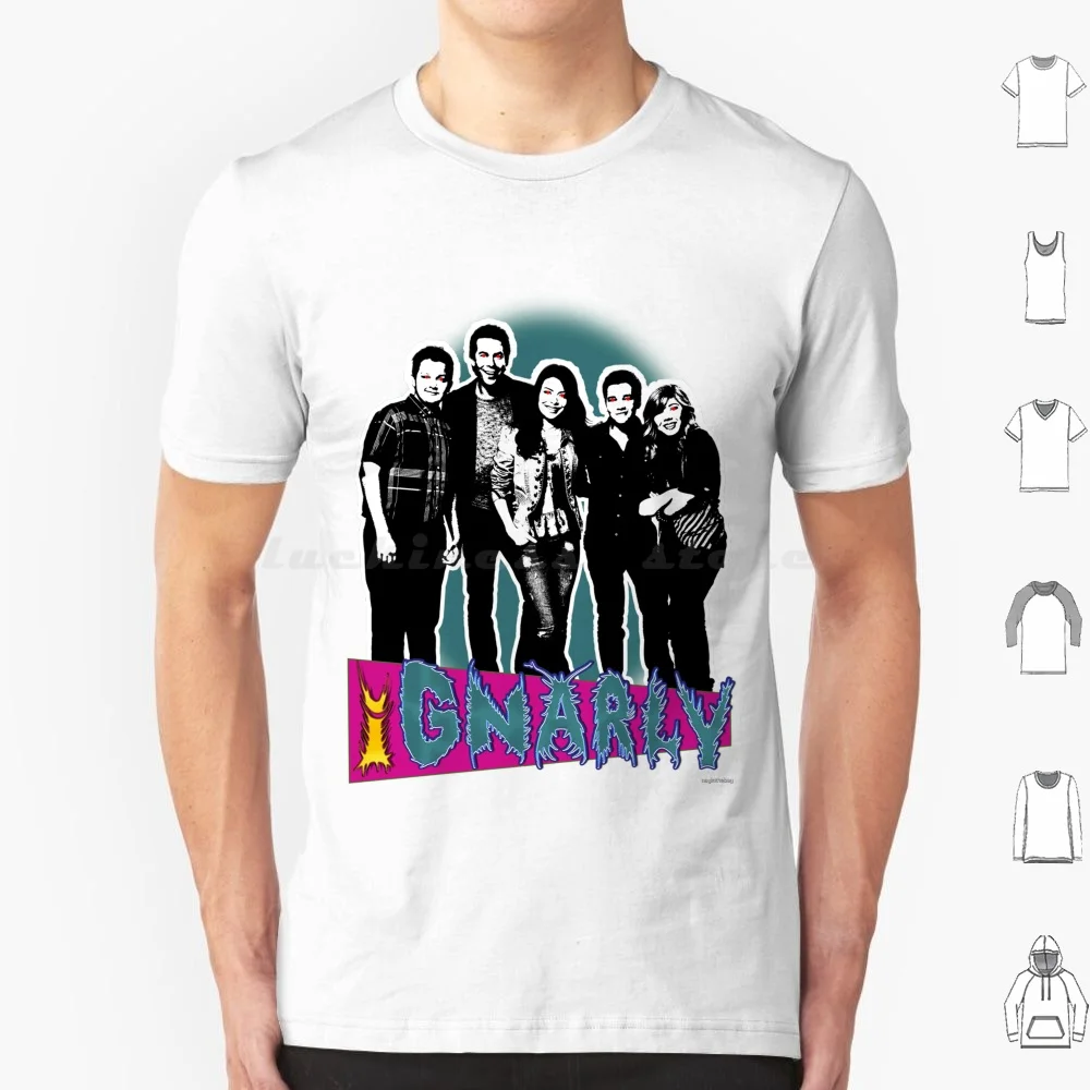 Ignarly-Camiseta de talla grande, camisa 100% de algodón, Icarly I Carly, Nick Sam y Cat, Chia Cosgrove, Ross, Shay, Ross, Shay, Jerry, trainer