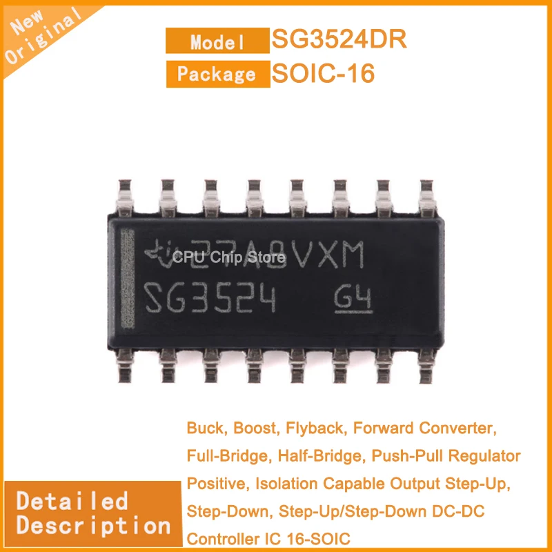 20Pcs/Lot  New Original  SG3524DR  SG3524  DC-DC Controller IC 16-SOIC