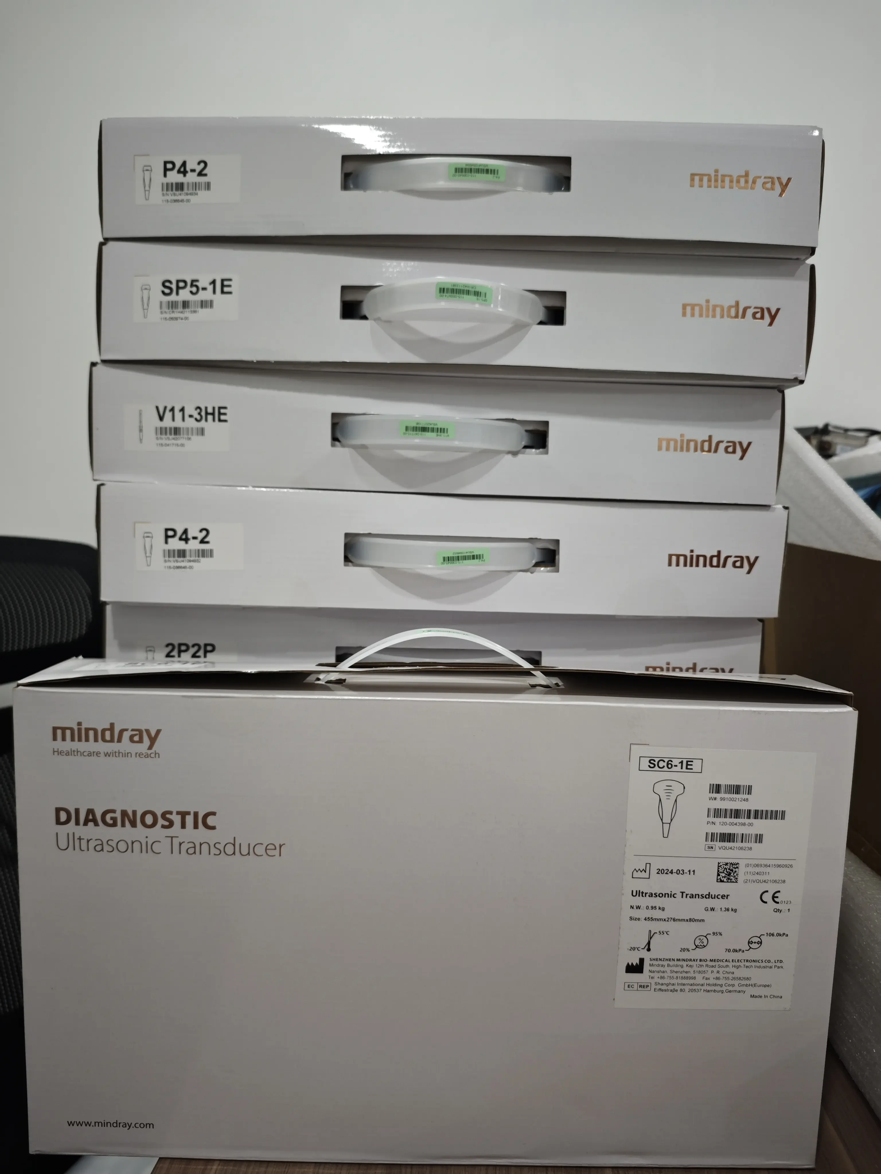 Mindray P4-2  Transducer Ultrasonic Transducer Sector Phased array transducer for DC-40 Hospital Medical Equipment