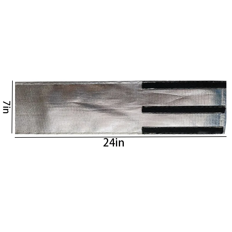 Self-adhesive Thermal Insulation Cover High Temp Resistant Aluminum Fiberglass Starter Heat Shield Protective Sleeve