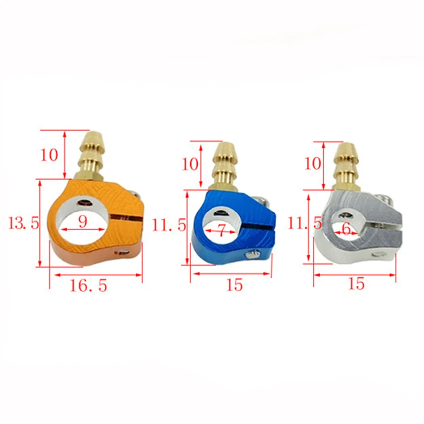 6mm 7mm 9mm Copper Pipe Fuel Clip / Shafting Copper Tube Clip For Remote Control Petrol Boat / Rc Boat Accessories