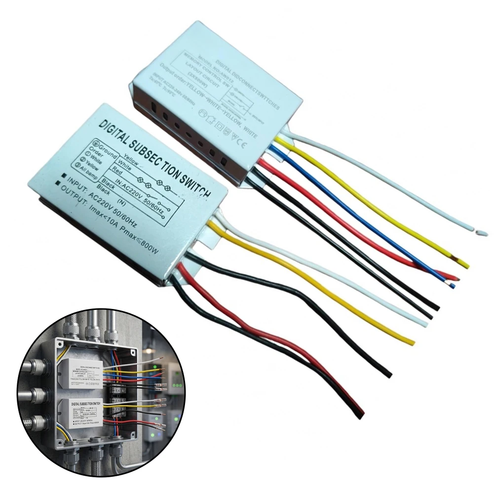 Digital Segmented Switch for Ceiling Pendant Lights with Intelligent Power Optimization and Multi-Stage Operation Modes