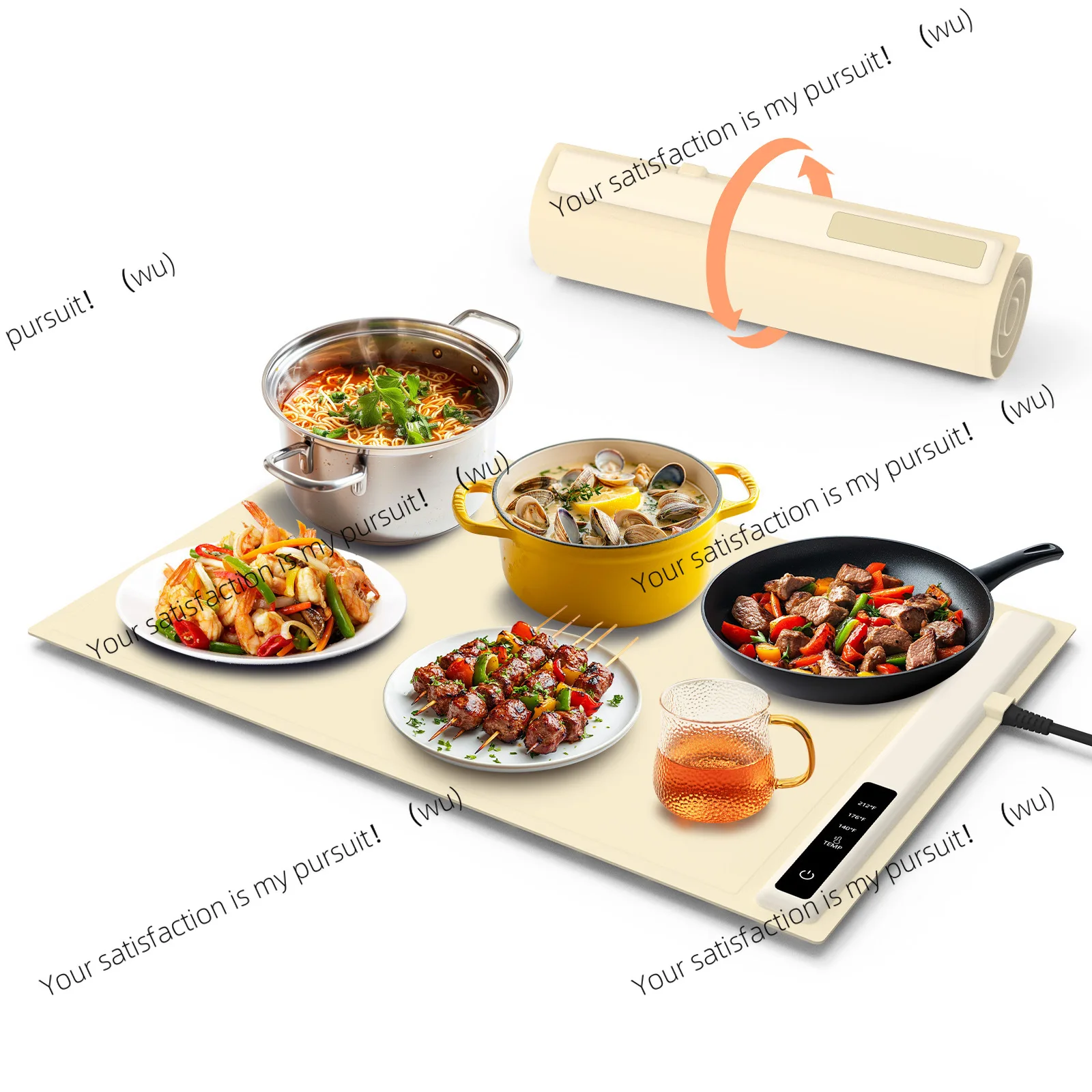 

Graphene vegetable warming board, hot cutting board, household multi-functional thermal insulation board, vegetable warming pad
