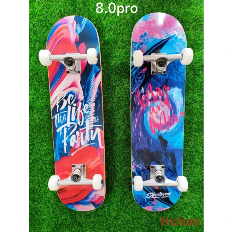 

WS 8.0Pro 31.5'' Skateboard Maple Longboard Alloy Bracket Youth Adult Beginner Exercise Board Professional Skateboard Sports