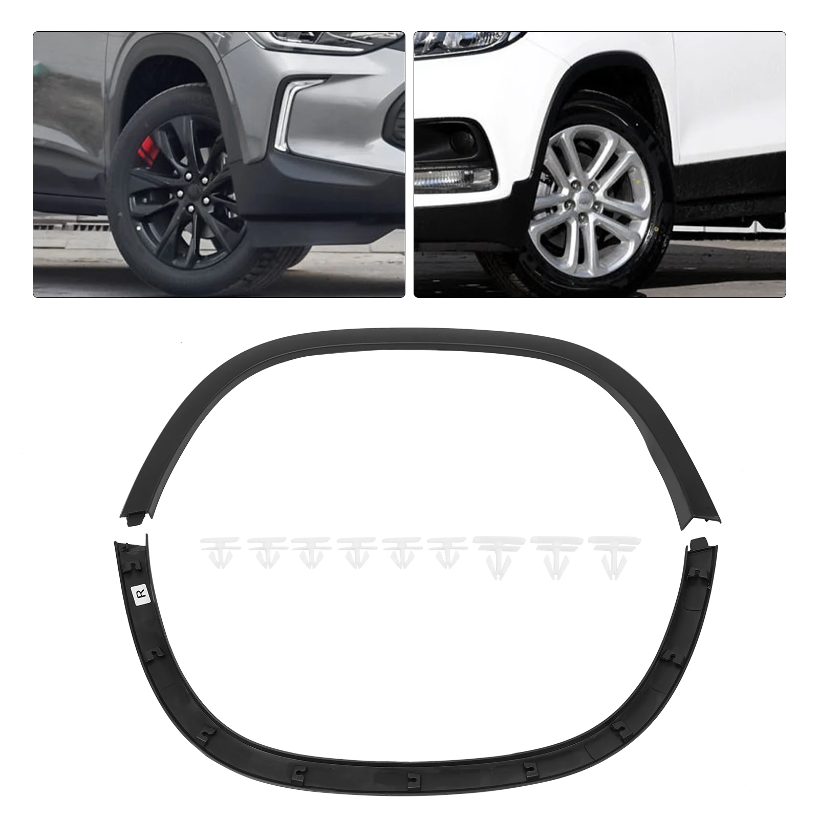 

High Quality New Front Fender Wheel Arch Molding Trim 1 Pair (Left+Right) for 2017-2020 Chevrolet Trax