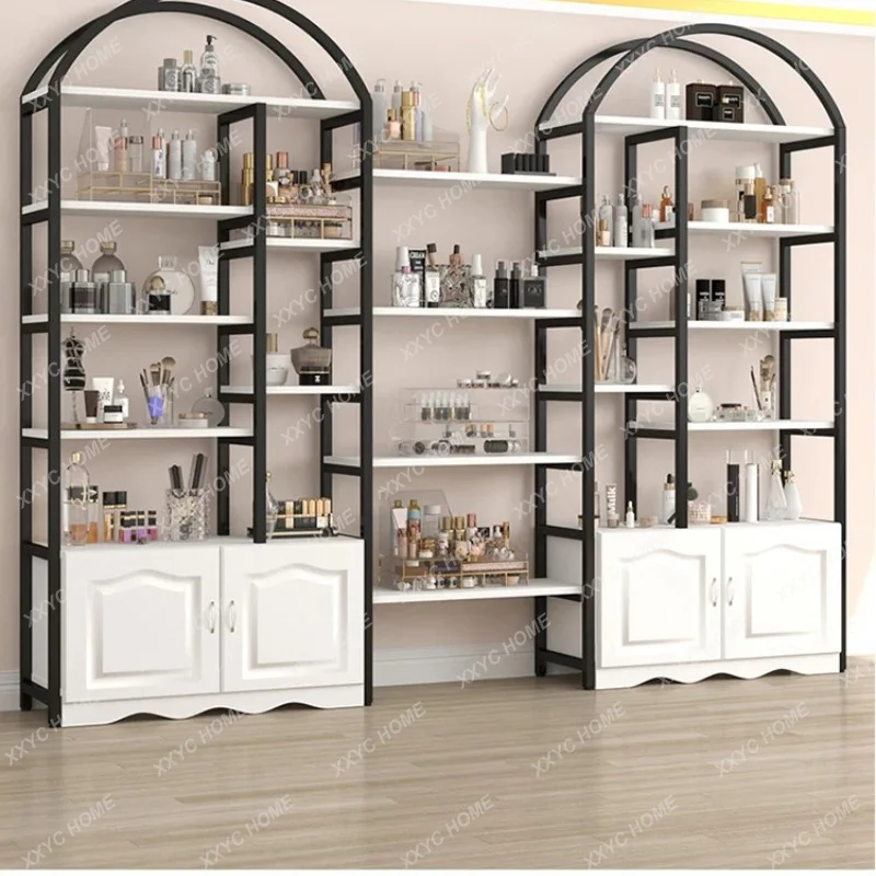 

Cosmetics Display Cabinet Beauty Salon Barber Shop Nail Art Display Cabinet Multi-layer Shelf