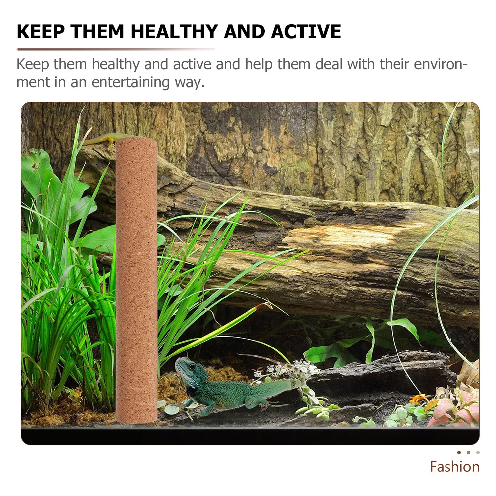 

Lizard Cork Climbing Bar Fun Bearded Dragon Climbing Bar Reptile Cage Accessories Terrarium Lizard Interesting Reptile