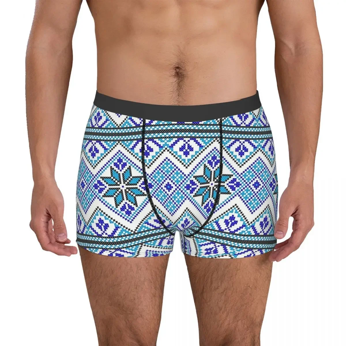 Ukrainian Embroidery Vyshyvanka Underpants Homme Panties Man Underwear Ventilate Shorts Boxer Briefs