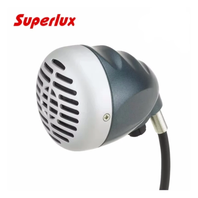 ميكروفون هارمونيكا بلوز عالي الجودة مخصص بـ 10 فتحات بلوز Superlux D112 مع مقبض المستوى