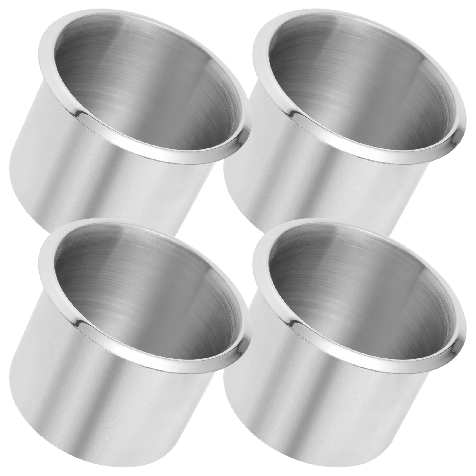 4 Pcs Drink Cup Holder Car Seat for Insert Drinks Boat Holders Stainless Steel Replacement Sofa Work