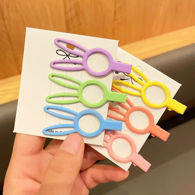 

3 шт./компл., тканые заколки для волос с полыми кроличьими звездами, заколки, кавайные заколки для волос ярких цветов, повязка на голову для детей, аксессуары для девочек