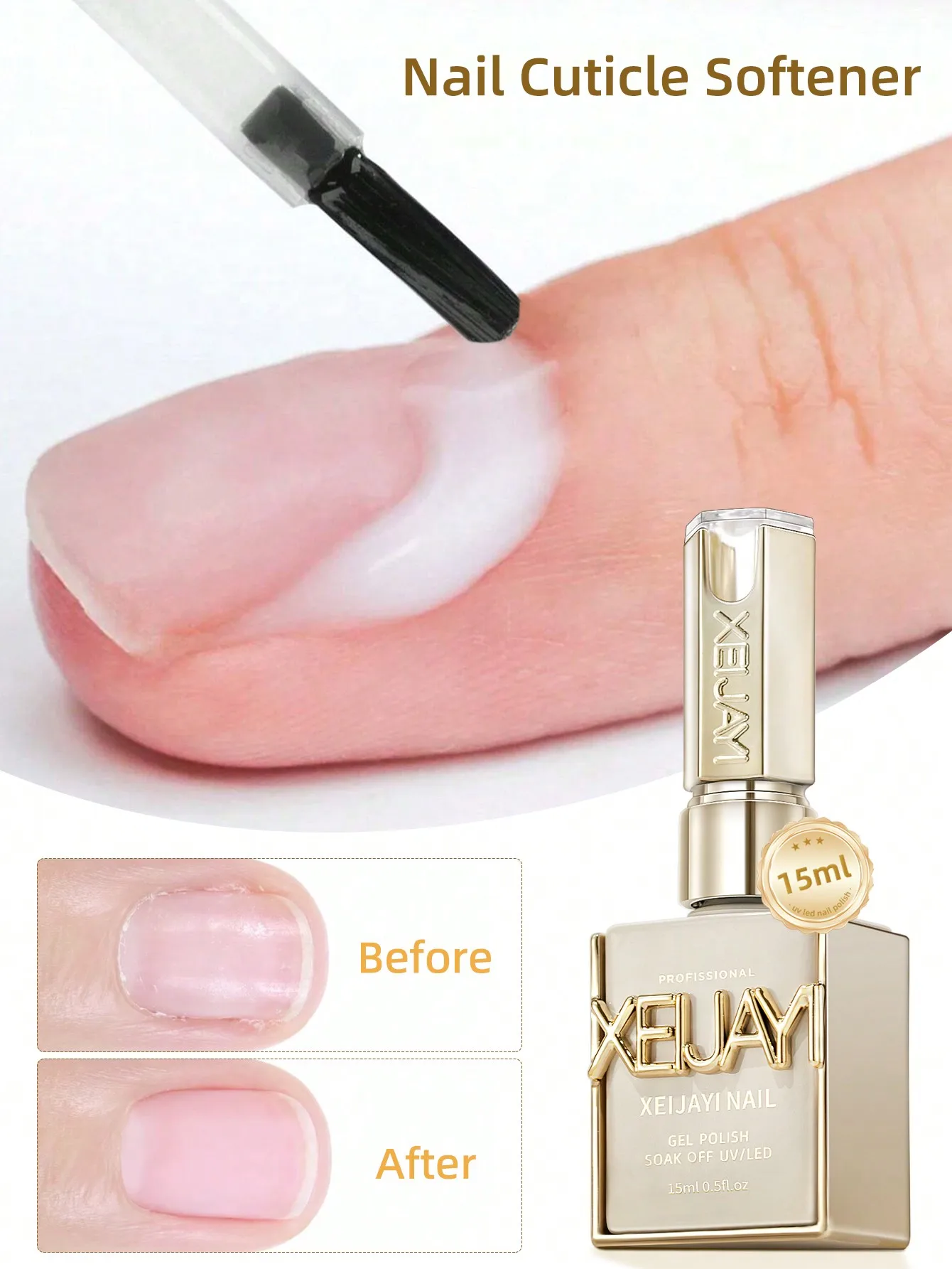

1pc Professional Nail Cuticle Softener & Soak Off Gel Polish, Ideal for Professional Salon Manicure