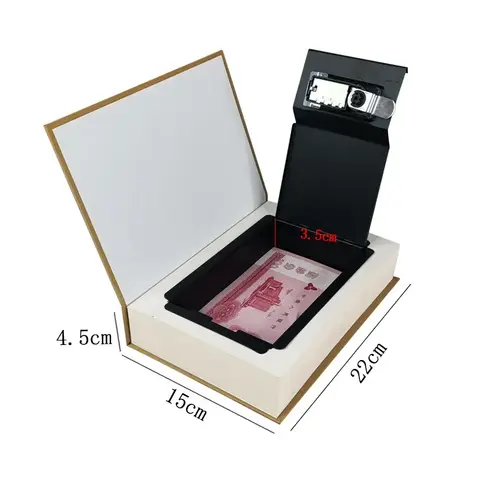 Hidden Safe Money Box Classics Masterpiece Secret Book Hidden Security Safe Book Money Jewlery Key Combination Lock Metal