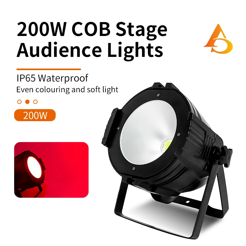 4-10pcs LED 200W COB Stage Light RGBW 4-in-1 LED Par Light Lighting Effect DJ Disco Event Performance Film Lighting