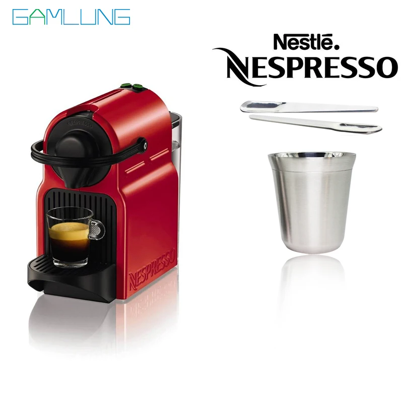 GAMLUNG Pixie Nespresso Espresso كوب قهوة من الفولاذ المقاوم للصدأ كوب قهوة كوبانور كوب قهوة 2 قطعة مع محرك واحد 170 مل #3