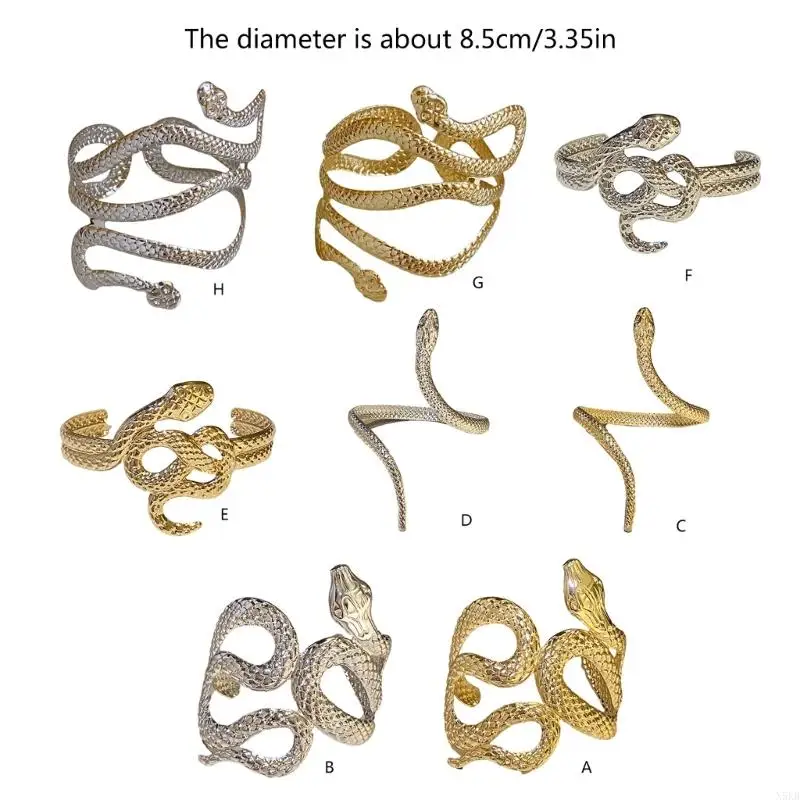N5KB 여자를위한 상부 팔 사슬 커프스 여자를위한 팔 렛 팔찌 팔찌 팔찌 여성 여성 유연한 해변 보석 반짝이 뱀