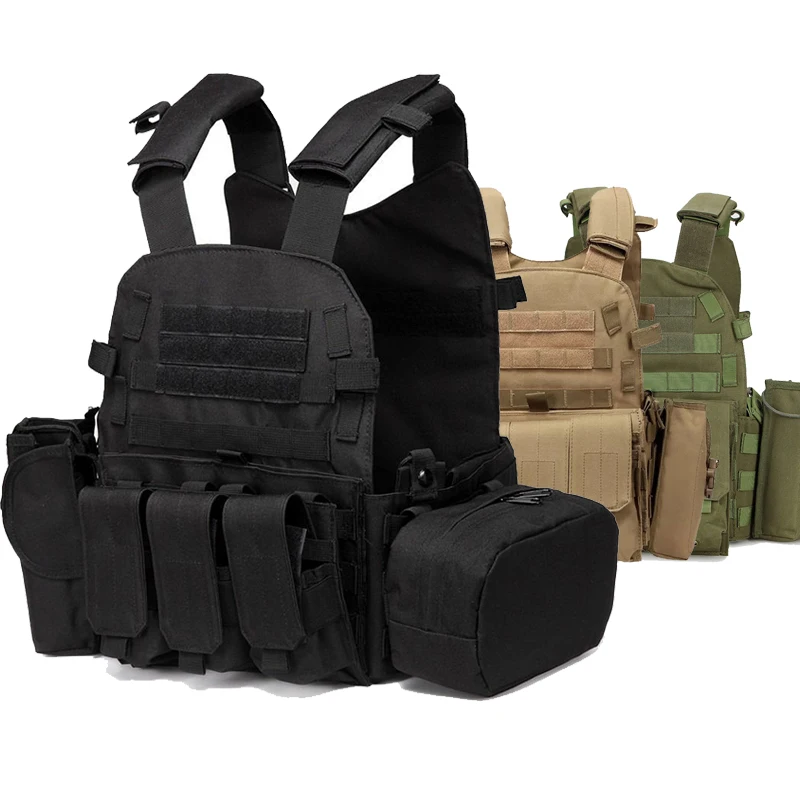 

Hunting Tactical Body Armor Molle Plate Carrier Vest Outdoor Shooting Game Paintball Airsoft Protective Vest