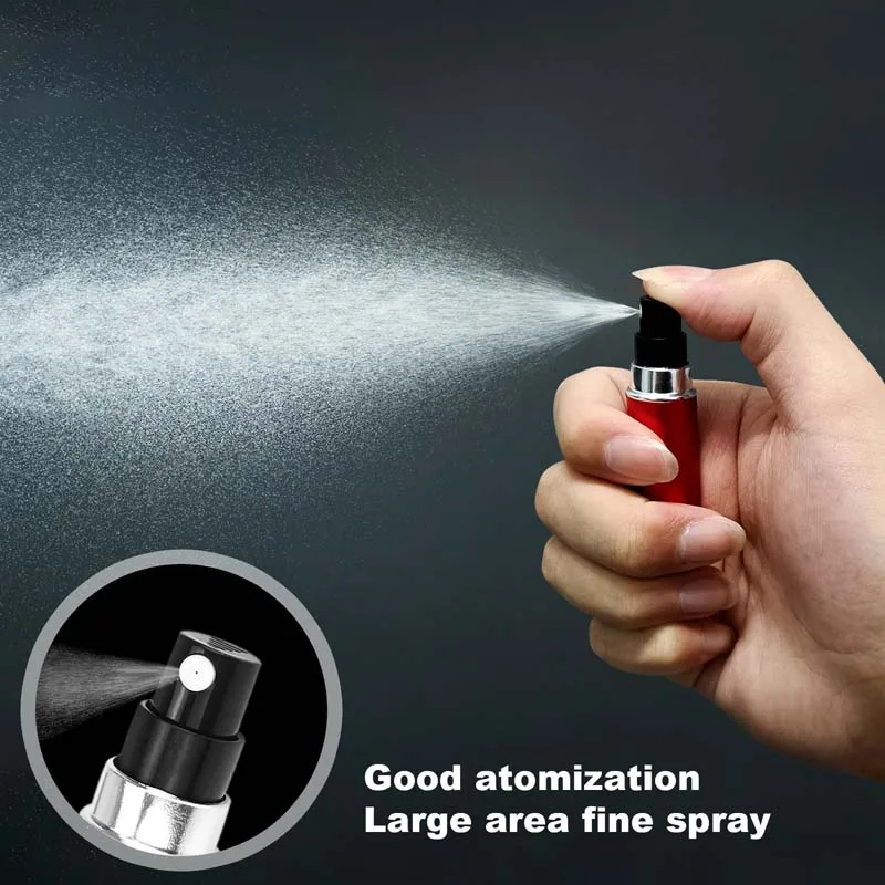 Mini flacone di profumo riutilizzabile da 5ml con pompa per profumo Spray flacone per atomizzatore contenitore cosmetico vuoto per strumento da viaggio