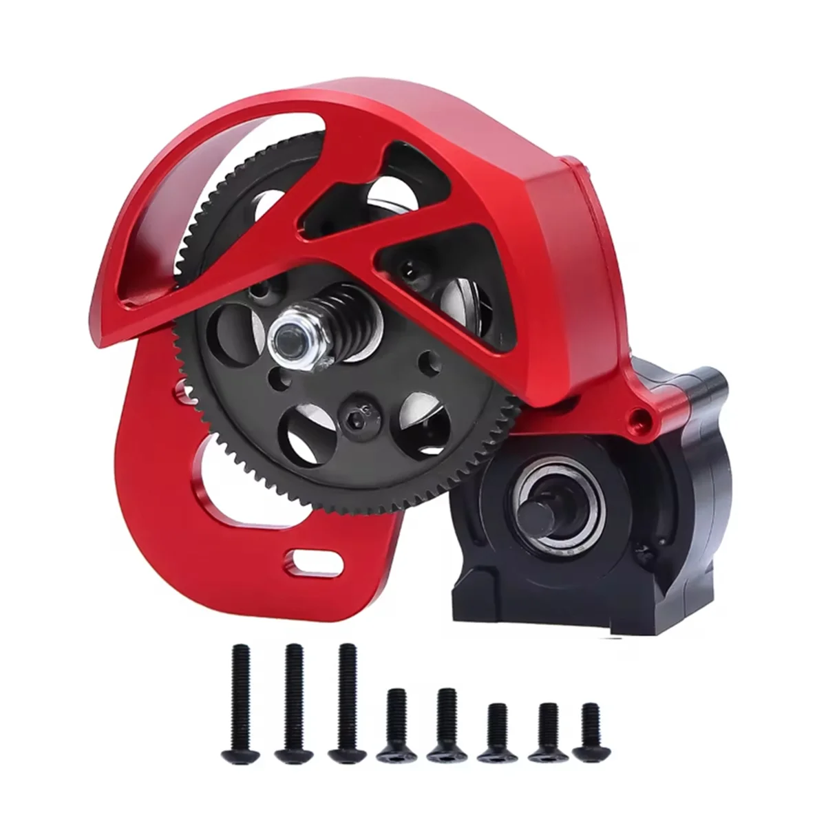 

Полная коробка передач для 1/10 SCX10 I II AX10 SMT10 RC Car Crawler Axial Ch — обновленные детали, красный