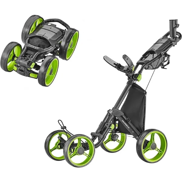 

CaddyTek Explorer V8 - SuperLite 4 Wheel Golf Push Cart, Explorer Version 8