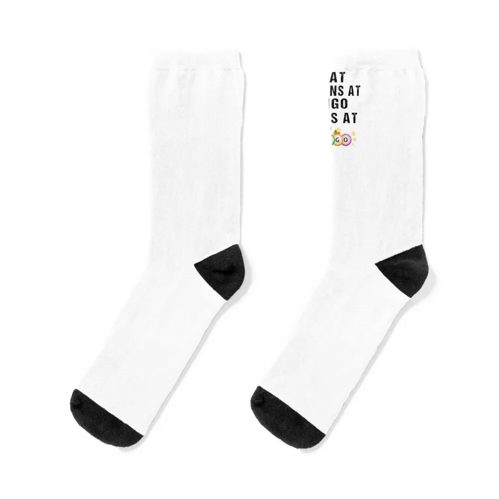 what happens at bingo stays at bingo Socks custom sports FASHION Boy Child Socks Women's