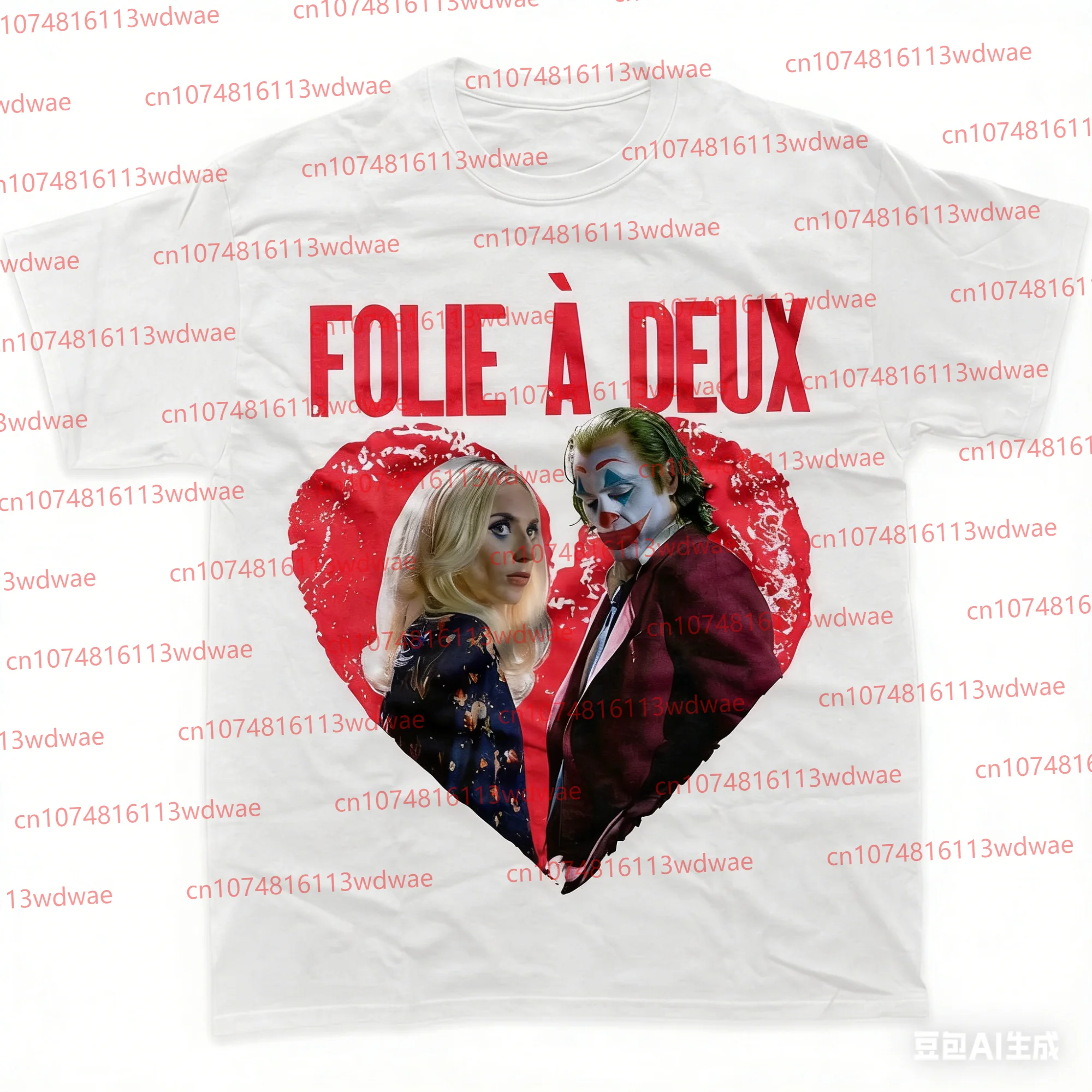 

Gotham City Her Joker T-shirt Couples Cotton T-shirt Unisex Short Sleeve Top Harley Quinn Fans T-shirt Gym Joker Tee