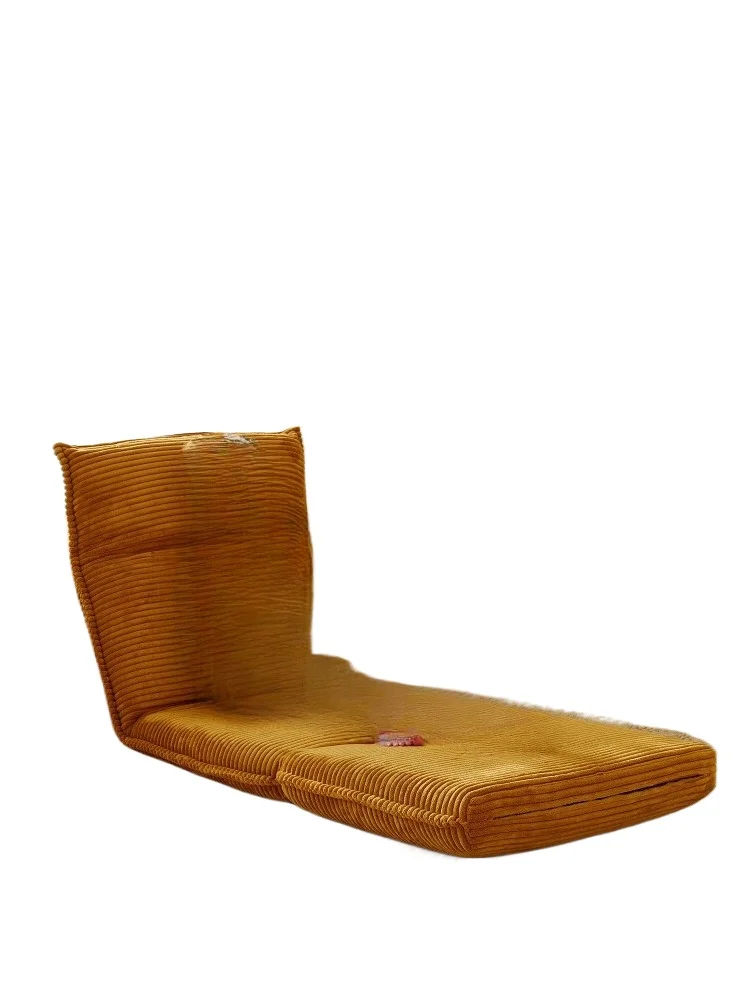 

Tatami sofa bed single folding backrest small apartment bedroom balcony yellow egg roll lazy sofa