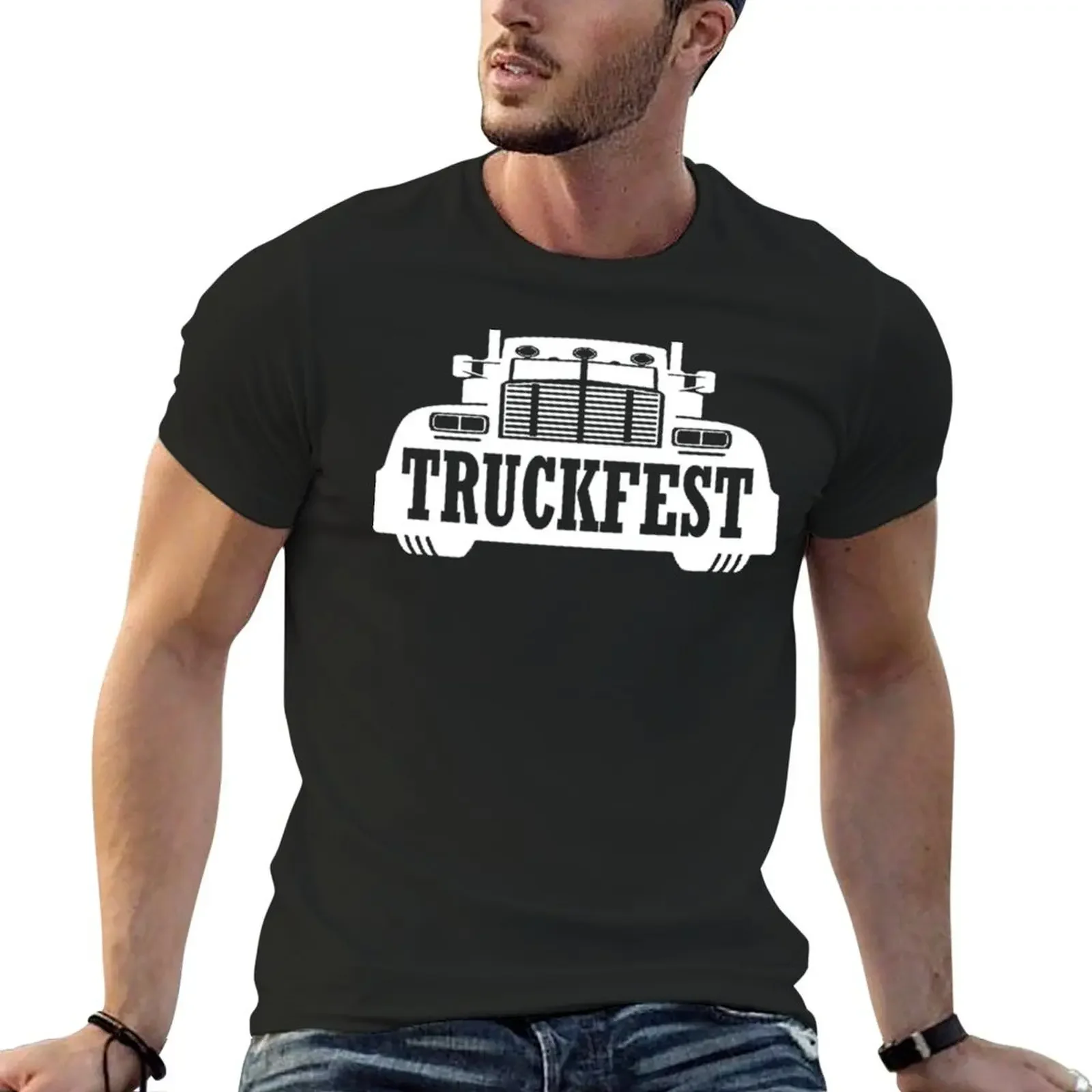 

TRUCKFEST WHITE Classic T-Shirt plain blue archive graphics mens graphic t-shirts