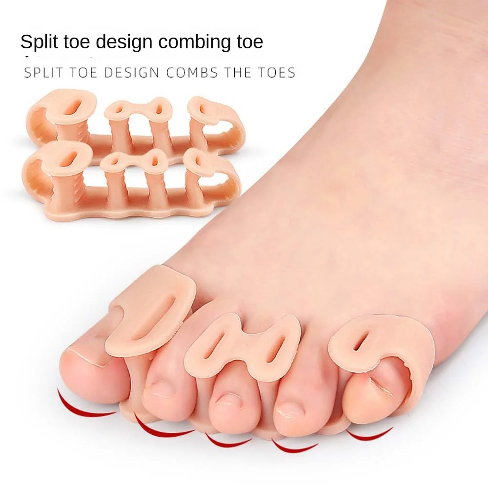 Bunion Protector Five Holes Toe Straightener Feet Valgus Corrector Corrector Thumb Five Holes Toe Separators Pedicure