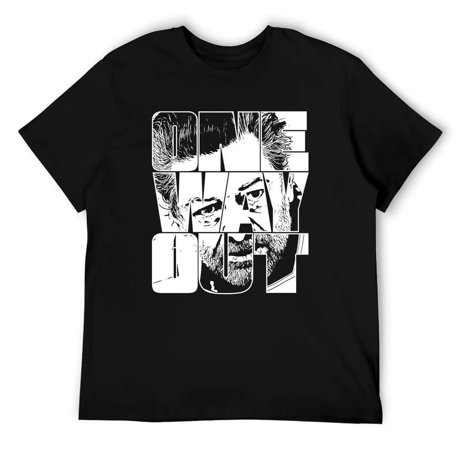 One Way Out- Kino Loy Andy Serkis TV show cita-versión de contorno blanco camiseta hombres 100% algodón marca de lujo camiseta