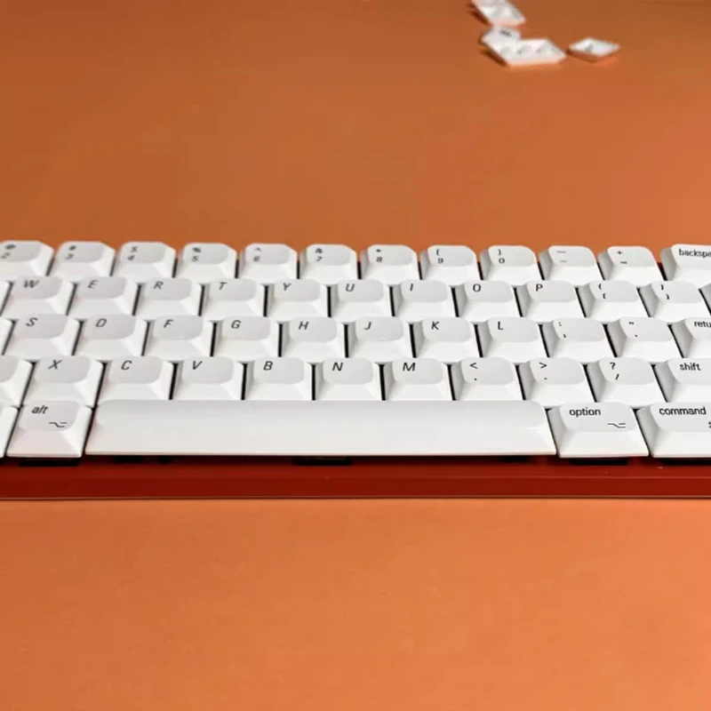 127 Tasten/Set ultra dünne Low-Profile-Tasten kappen für MX-Schalter mechanische Tastatur pbt Mac-Stil Tasten kappen Farbstoff sublimation