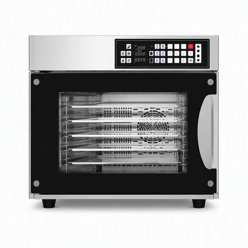 Commercial Electric 120L Hot Air Circulation Oven 304 Stainless Steel Liner High Speed Bidirectional Fan 5 Layers Baking Bakery