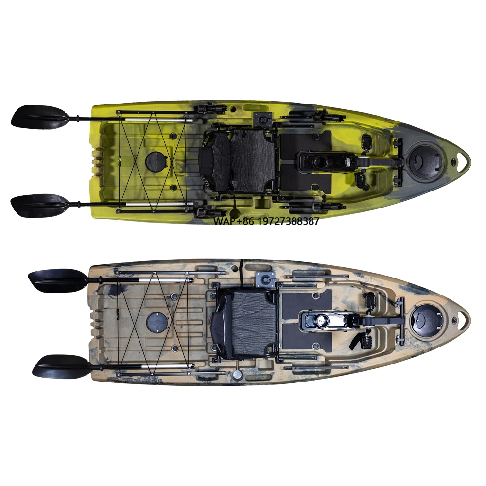 LSF 2.9m Length Small Foot Pedal Fishing Kayak Big Fish  Lldpe/ldpe/hdpe  Material With Accessories Good Stability