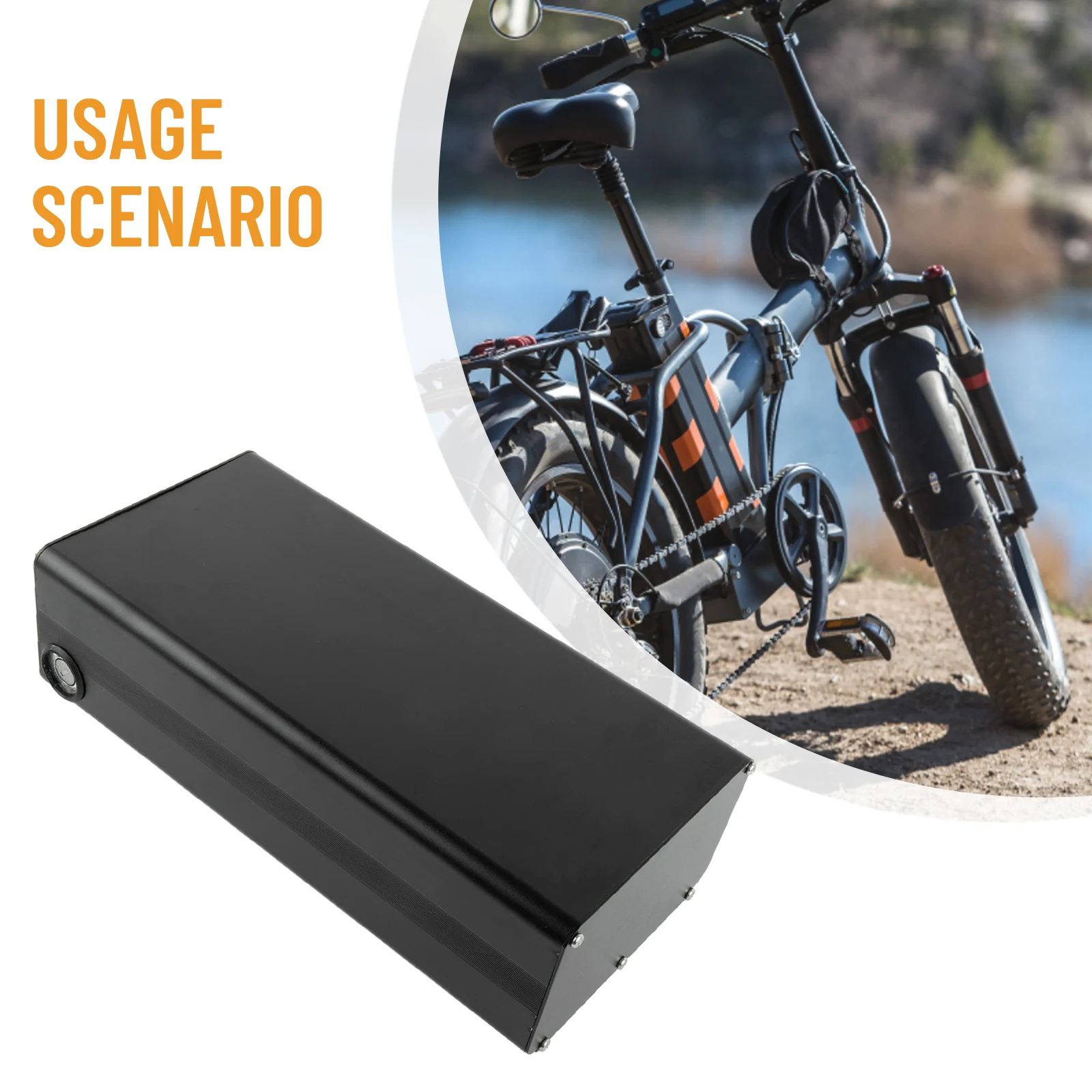 

1pc Electric Bike Shelf Battery Box Ebike 1865/21700 Portable Holder Case Lithium Battery Install Accessories Waterproof Case