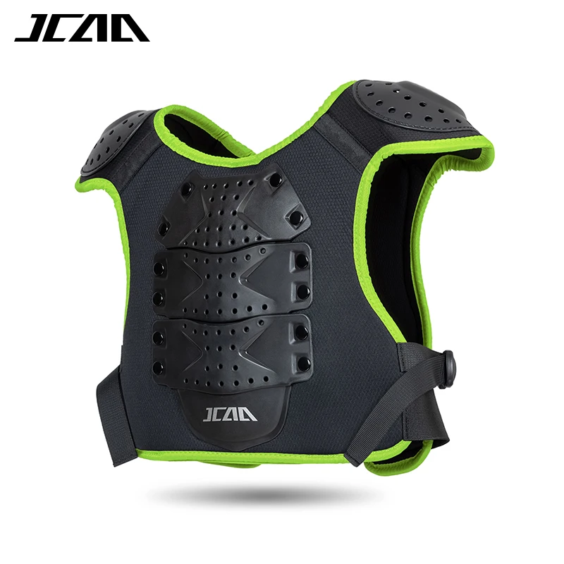 JCAA Children Motorcycle Armor Jacket with Back Chest Protector – Anti-Fall Gear for Bike, Balance Bike, Youth ATV Riding Armor