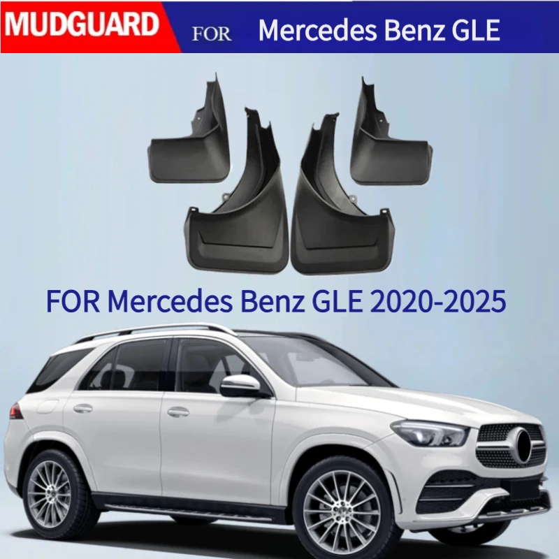 

4PCS Car Mud Flaps FOR Mercedes Benz GLE 2020-2025 W167 GLE350 GLE450 Mudguard Fender Mud Flaps Guards Splash Mudflaps