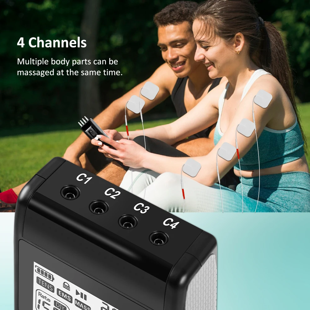 

Electric Muscle Therapy Stimulator High-Frequency Interferential Physiotherapy Device IFT RUSS TENS EMS Adjustable Body Massage