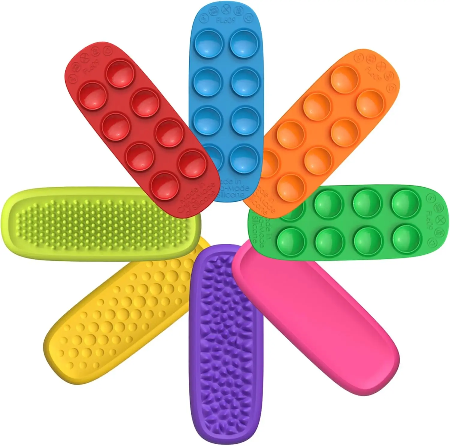 

8 Pcs Sensory Fidget Toys for Kids Textured Stretchy Suction Toys Fidget Sensory Strips For Office Travel Toys Christmas Gift