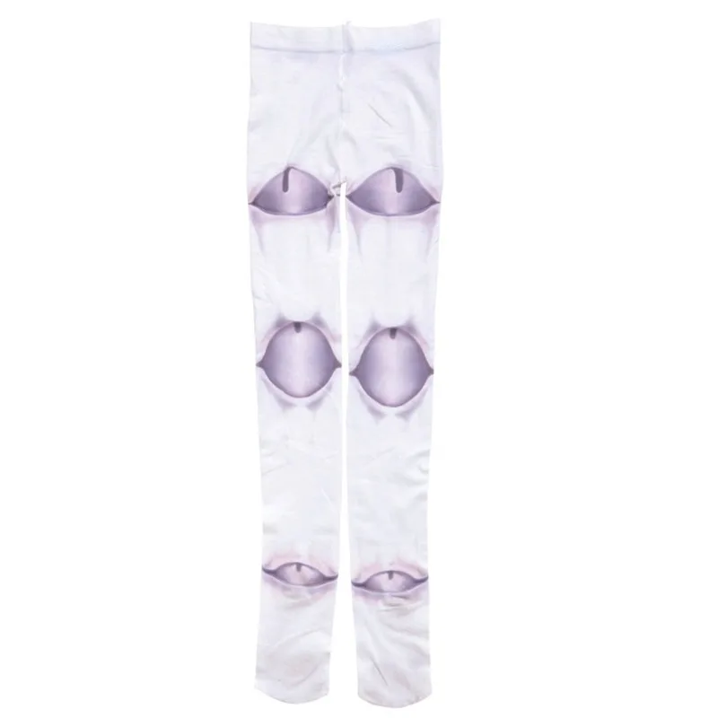 Women Novelty Harajuku Lolita Pantyhose Gothic Anime Jointed Doll 3D Tattoo Print Tights Cosplay Costume Stockings