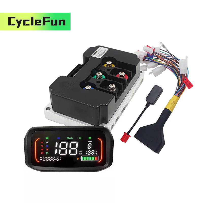 FarDriver ND84680 V2 BLDC Controller 84V-100V 340A With Bluetooth And N7 Display For Electric Motorcycle Scooter Conversion Kits