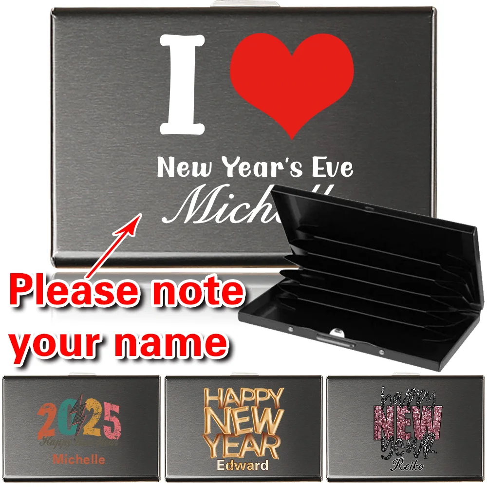 

Держатель для визитных карточек Держатель для кредитных карт Чехол для удостоверения личности из алюминиевого сплава Ультратонкий металлический кошелек