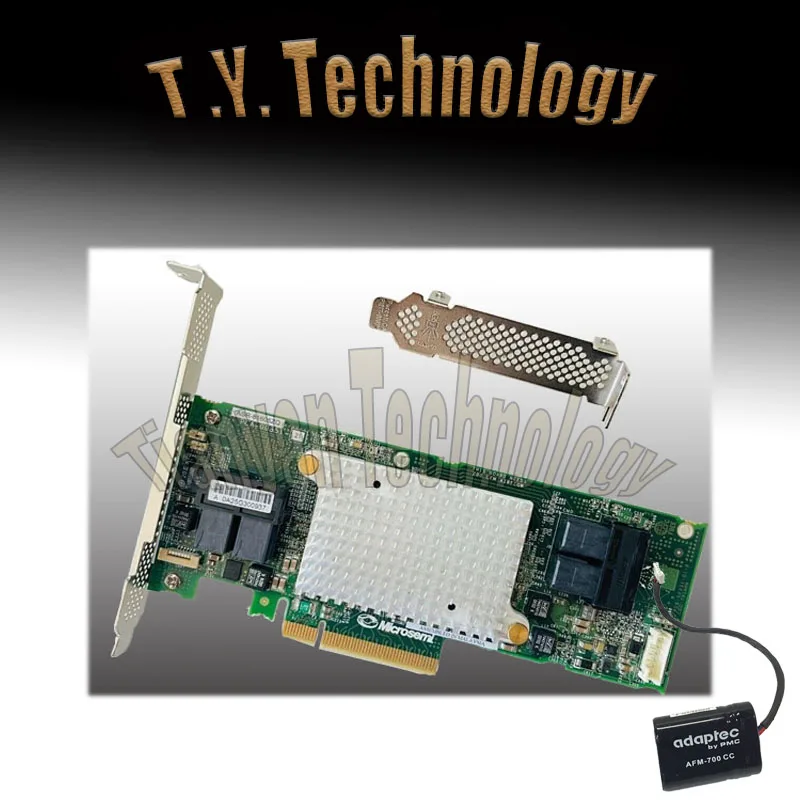 Adaptec ASR-81605ZQ 12G SAS 16 Port 1GB Cache PCIe x8 RAID Controller+Battery