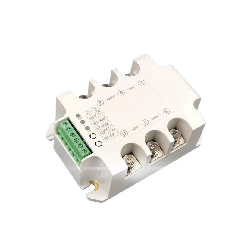 Three phase AC voltage regulation module, power regulator, thyristor solid-state relay regulation