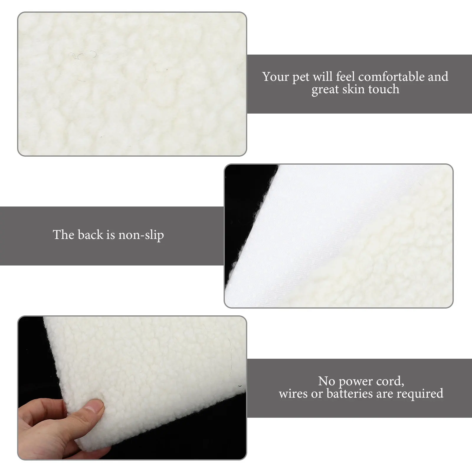 

Winter Self Heating Pet Mat High Grade Indoor Cat Dog Warming Blanket Comfortable Portable Detachable for Camping Travel