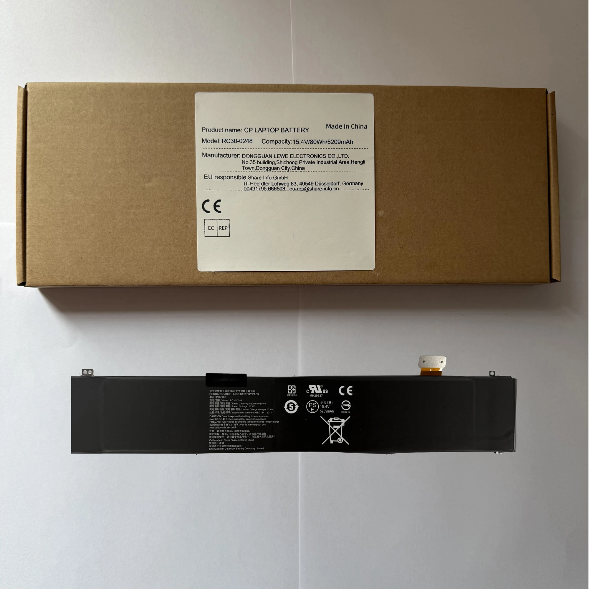 

Аккумулятор для ноутбука RC30-0248 RZ09-02386 для Blade Stealth 15 2018 2019 RTX 2070 Max-Q RZ09-02386 RZ09-02385W71-R3W1 5209 мАч/80 Втч