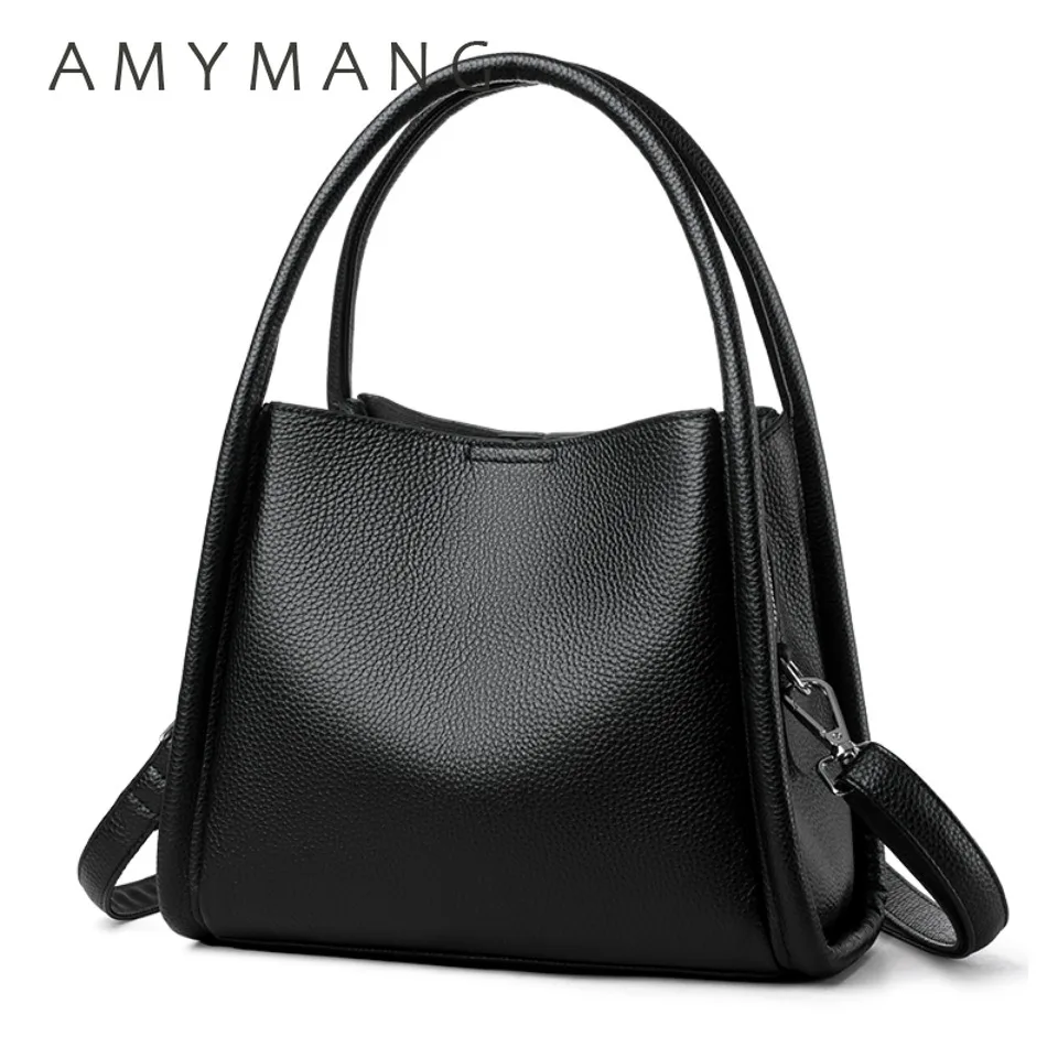 

3 Layers Genuine Leather Bags for Women Luxury Small Ladies Handbag High Quality Natural Cowskin Shoulder Crossbody Bags Tote