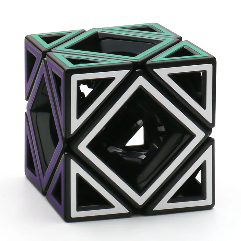 Meffert's Hollow Skewb Void Magic Cube Twisty Puzzle Black Transparent Collection Teenager Adult Intelligence Toy Brain Teaser