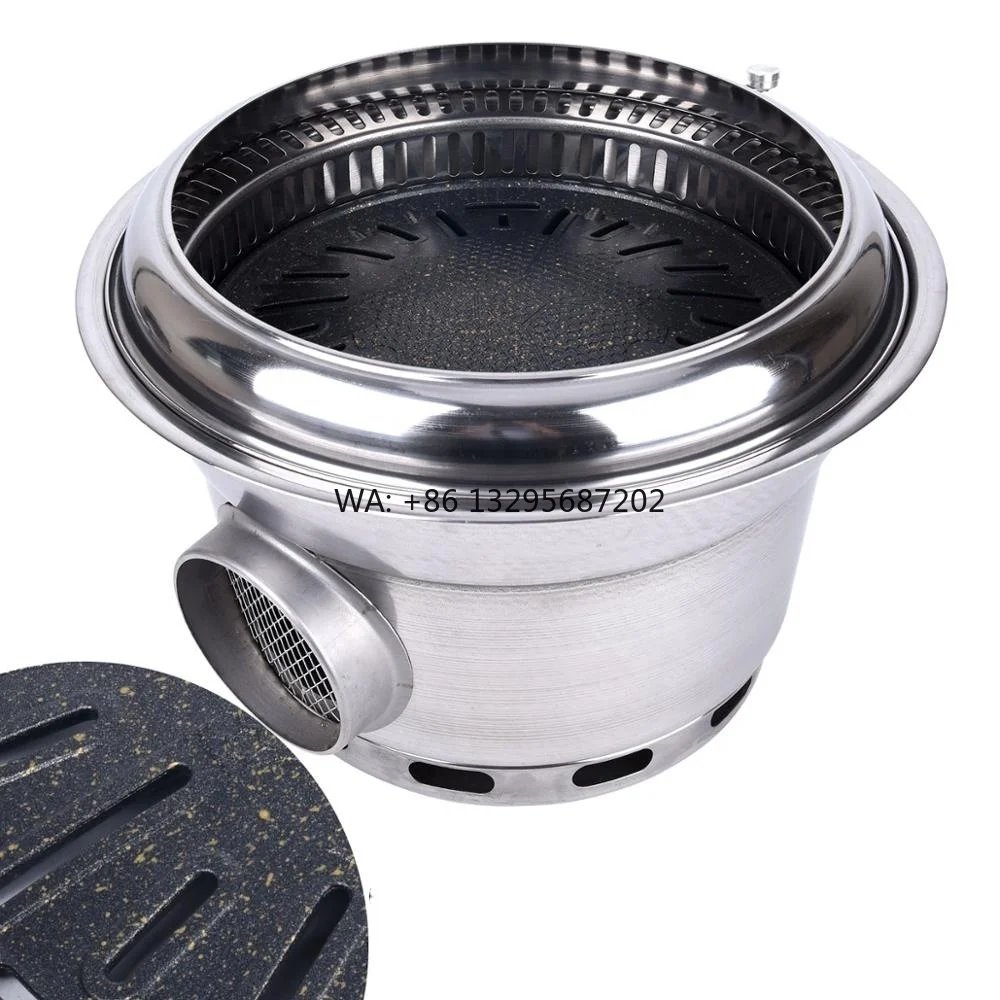 Estufa de carbón para restaurante con parrilla coreana, equipo de restaurante para barbacoa coreana, mesa de parrilla para restaurantes